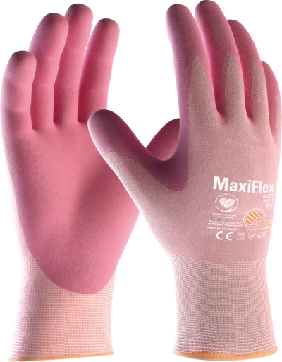 Pink ATG MaxiFlex Active Safety Gloves 34-814 – Pack of 6