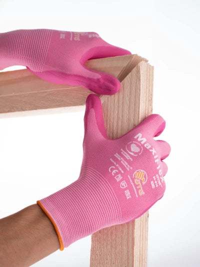 Pink ATG MaxiFlex Active Safety Gloves 34-814 – Pack of 6