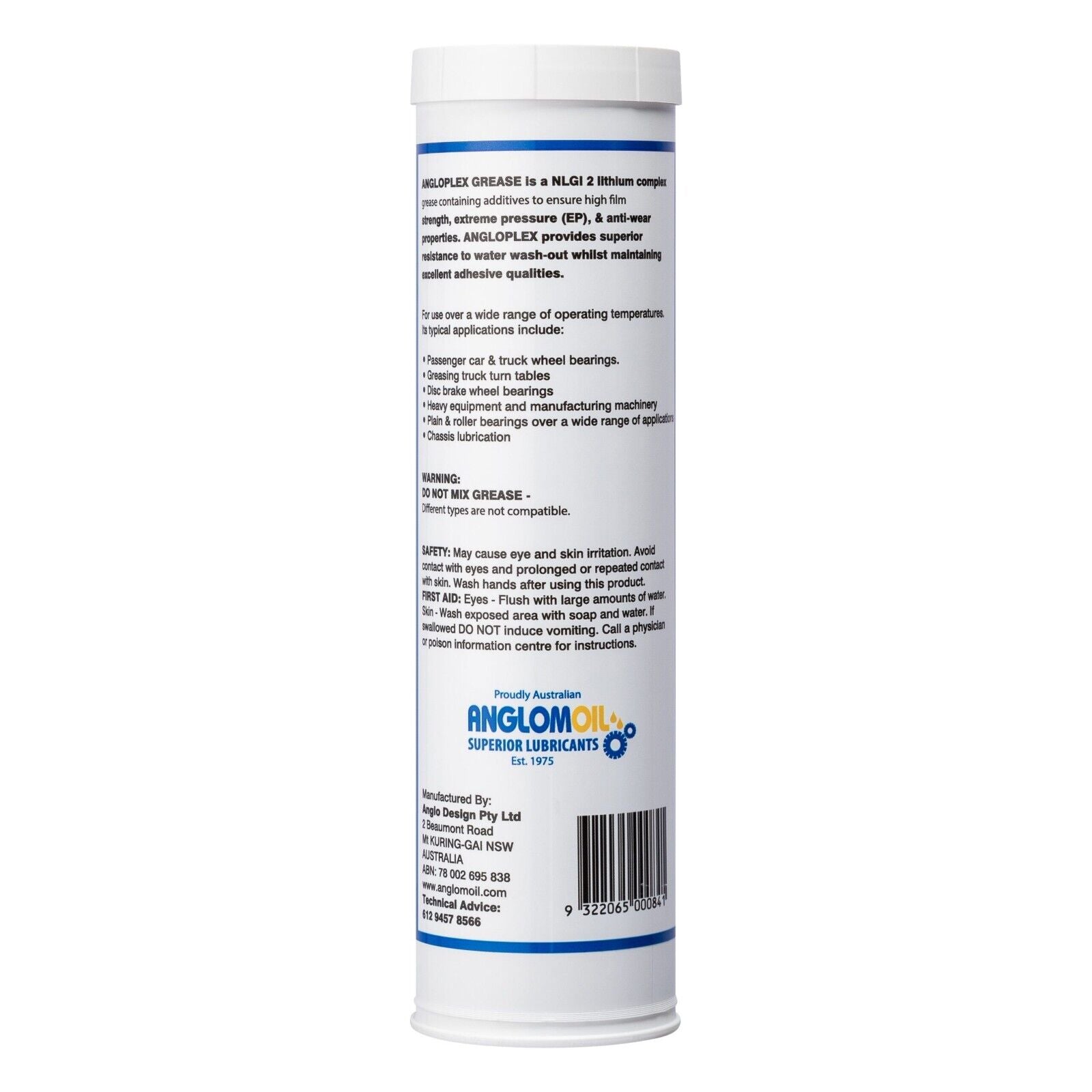 LUBRICANT GREASE ANGLOMOIL ANGLOPLEX - NLGI 2 -450G