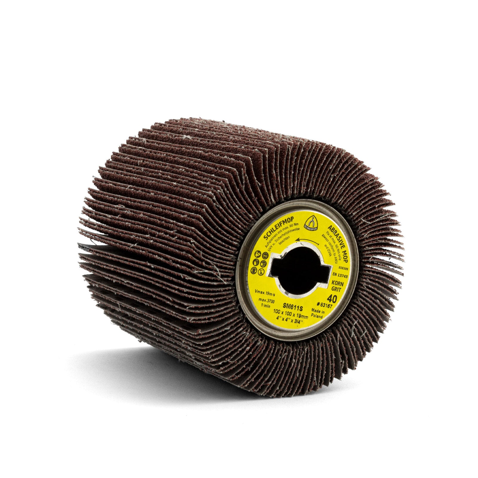 Klingspor Spindle Flap Wheel 60 Grit 30mm x 15 x 6mm Box of 10 - 12844