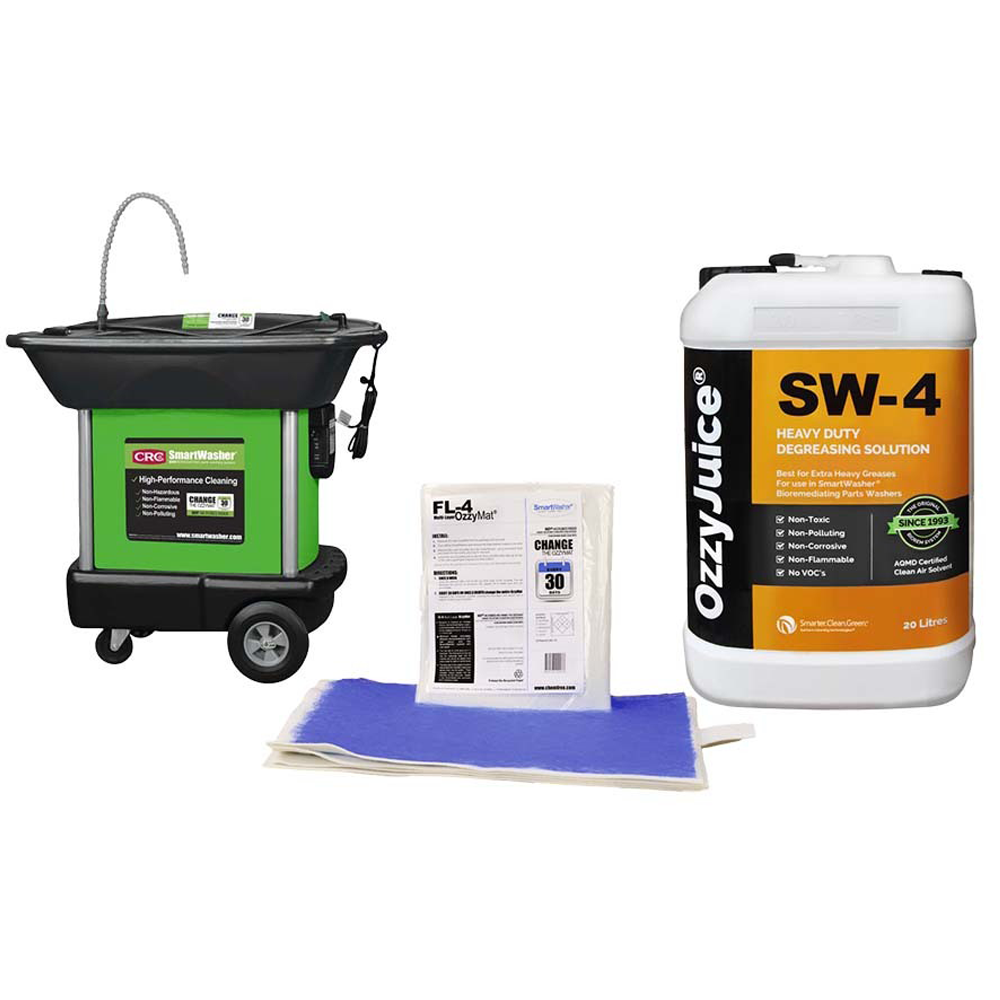 CRC SmartWasher SW-37 Heavy Duty Mobile Heavyweight Parts Washer STARTER KIT SW-37 SW-4 FL-4