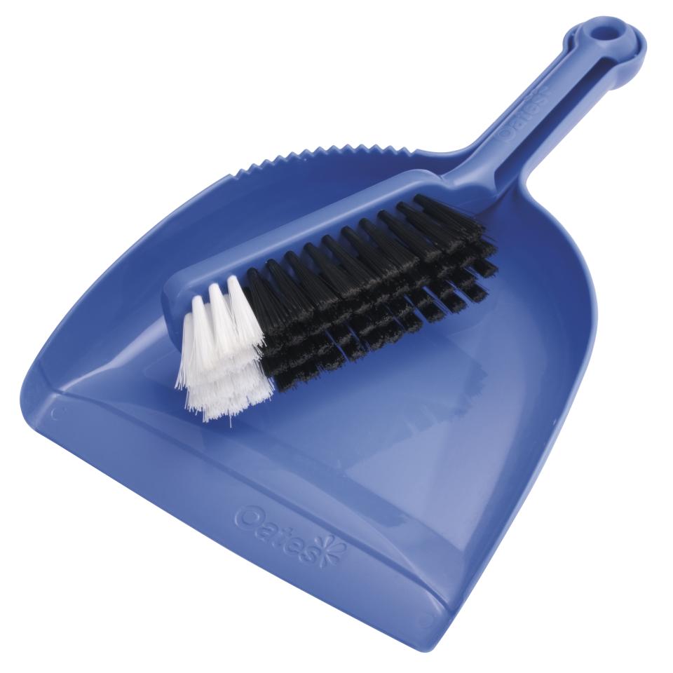 Dustpan And Brush Oates B-10207 Bannister Plastic Blue