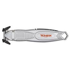 Ronsta Concealed Metal Body Safety Knife – Dual Stainless Steel Blade | Quick-Change Head | Includes Spare Blade Head | KC001
