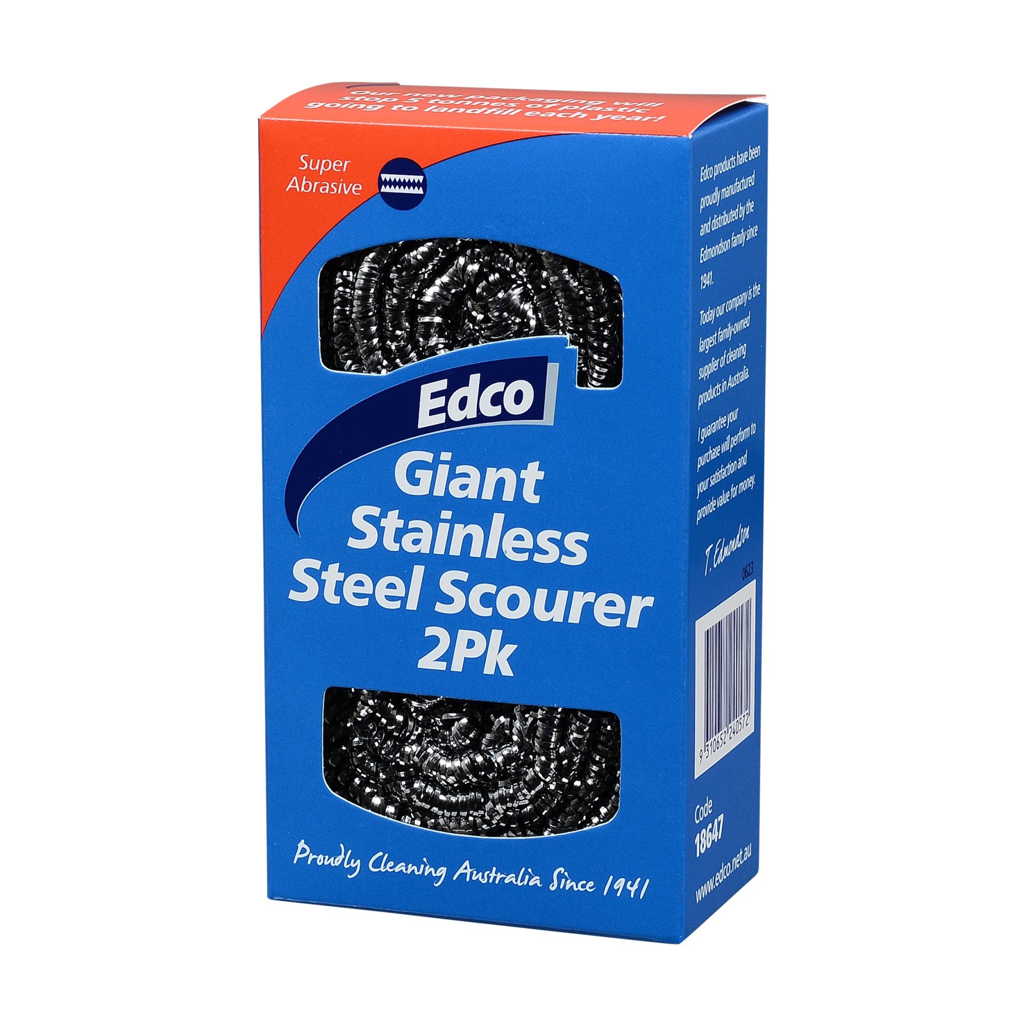 Edco Edco Stainless Steel Scourer 2 Pack – Supply Solutions Group Pty Ltd