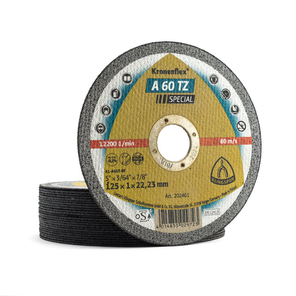 Klingspor Grinding Wheel A24R Supra 125mm x 6mm x 22mm Box of 10 13402