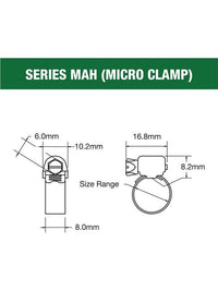 Tridon Stainless Steel Hose Clamps – Pack of 10 - Multiple Size Options