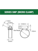 Tridon Stainless Steel Hose Clamps – Pack of 10 - Multiple Size Options