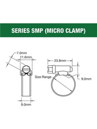 Tridon Stainless Steel Hose Clamps – Pack of 10 - Multiple Size Options