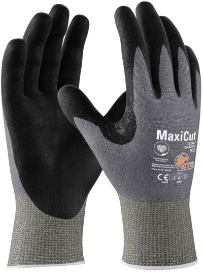 Safety Glove MaxiCut Ultra Cut D ATG Palm Coated Knitwrist 44-4745 (Pack of 6)