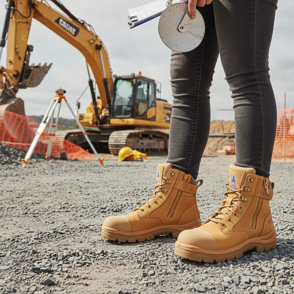 512719 LADIES SOUTHERN CROSS ZIP/SCUFF BOOT ; WHEAT