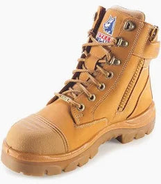 512719 LADIES SOUTHERN CROSS ZIP/SCUFF BOOT ; WHEAT