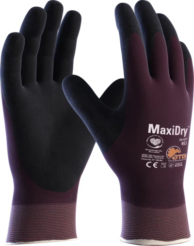ATG MaxiDry Cut D Fully Coated Knitwrist Safety Gloves 56-427 (Pack of 6)
