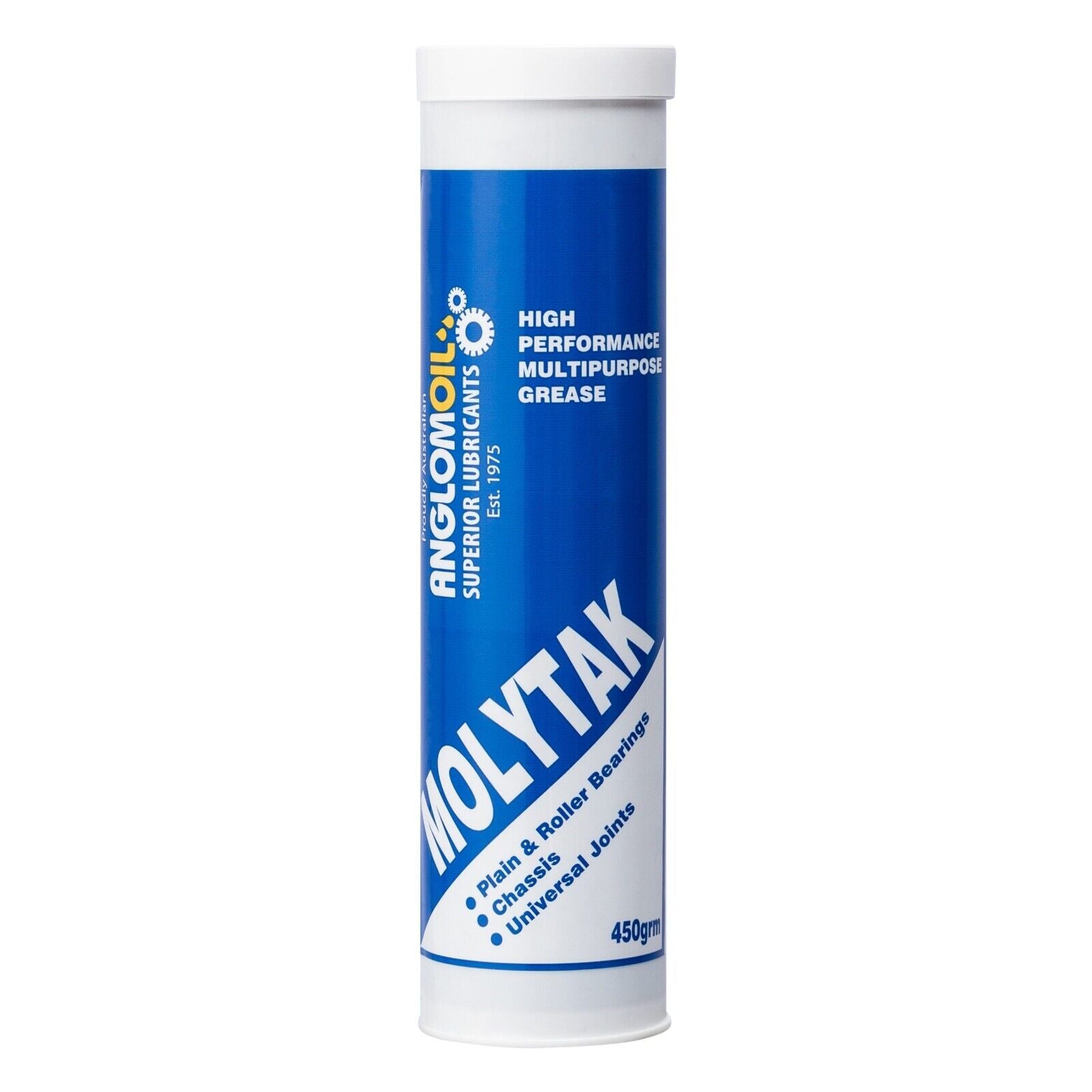 HIGH PERFORMANCE LUBRICANT GREASE - ANGLOMOIL MOLYTAK - 450G