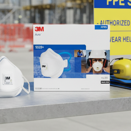 3M 9320A+ P2 Disp Mask Flat Fold Non-Valved BX20 05T022