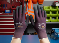 ATG MaxiDry Cut D Fully Coated Knitwrist Safety Gloves 56-427 (Pack of 6)