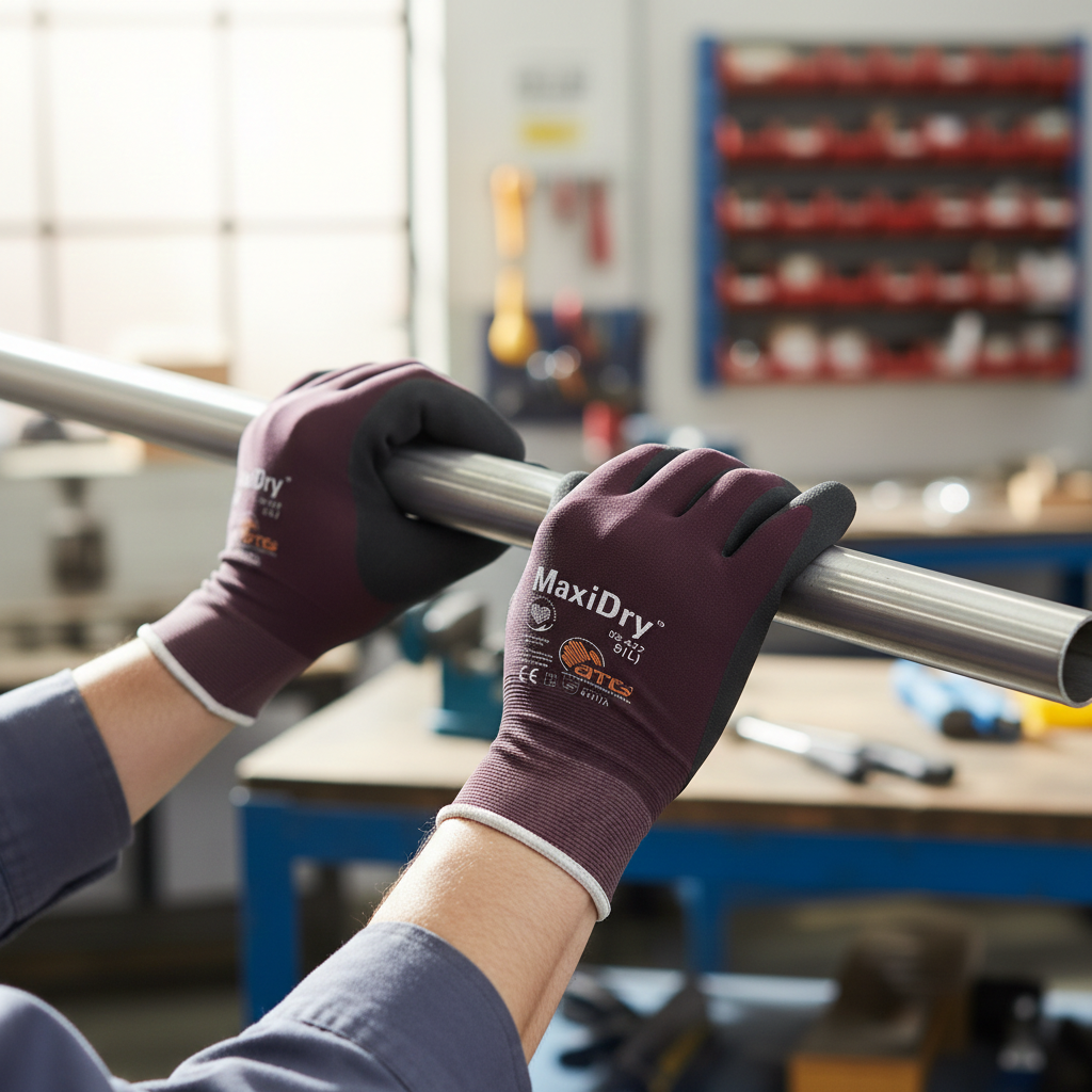 ATG MaxiDry Cut D Fully Coated Knitwrist Safety Gloves 56-427 (Pack of 6)