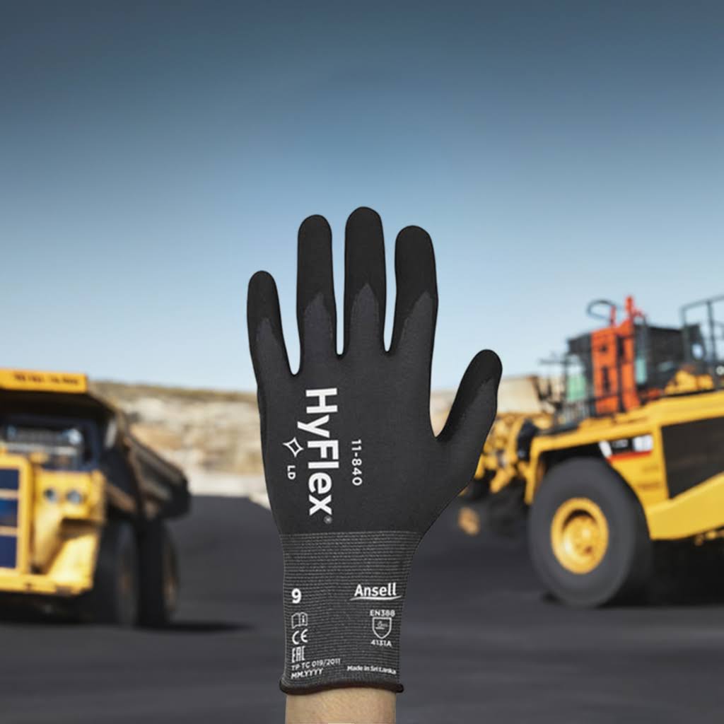 Safety Gloves Nitrile Ansell Hyflex 11-840 Pack of 6