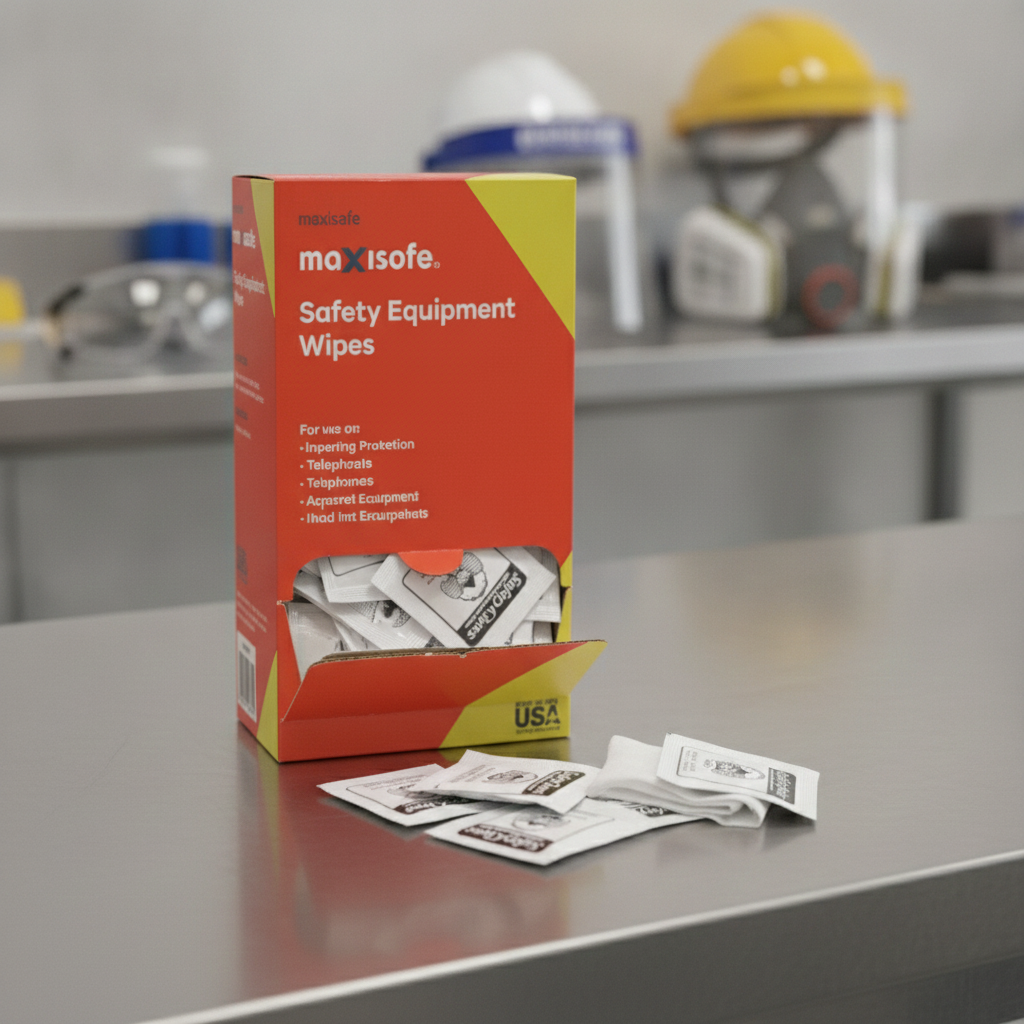 Anti-Fog Lens Cleaning Satchets - MAXISAFE ELT464 Box of 100