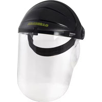 PROSAFE AS104AF Armadillo High-Impact Faceshield — Clear Polycarbonate Visor with Ratchet Headgear