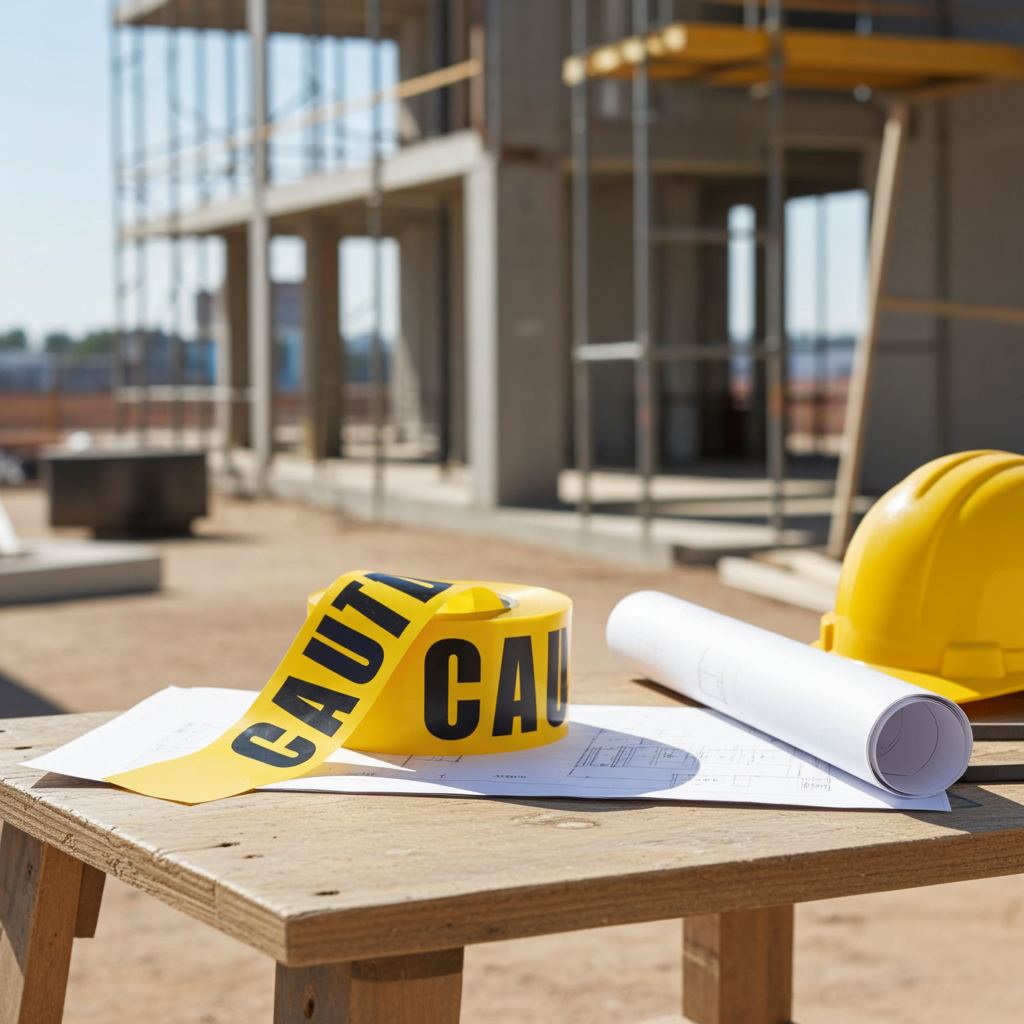 Barricade Tape PRO SAFETY CAUTION Yellow and Black75mm x 100m CT10075