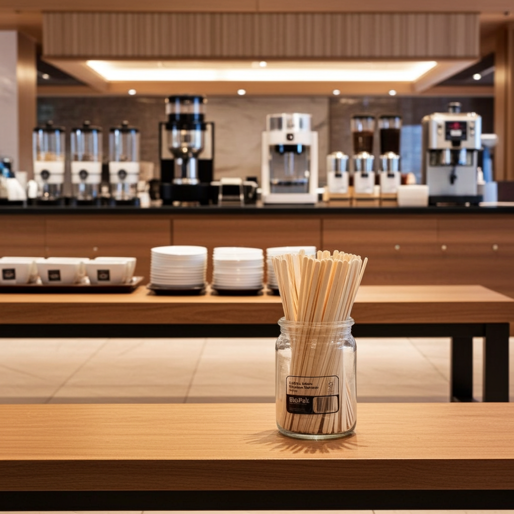 BioPak Wooden Stirrers 14cm – HY-14ST – Pack of 1000