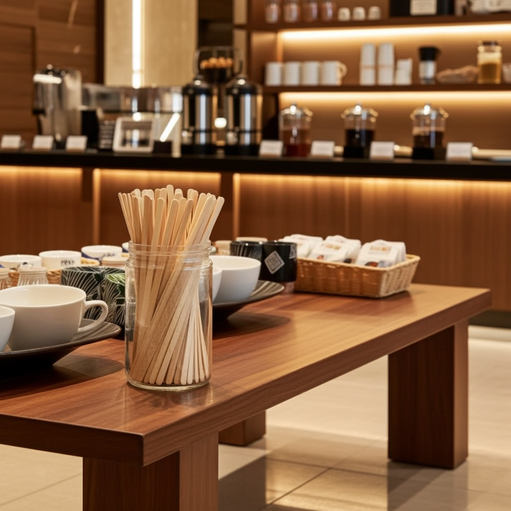 BioPak Wooden Stirrers 14cm – HY-14ST – Pack of 1000