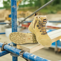 Safety Boot Lace Up Side Zip Bison XT Wheat XTLZWHE