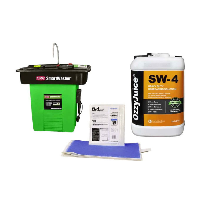 CRC SmartWasher Signature Parts Washer STARTER KIT SW-25 SW-4 FL-4