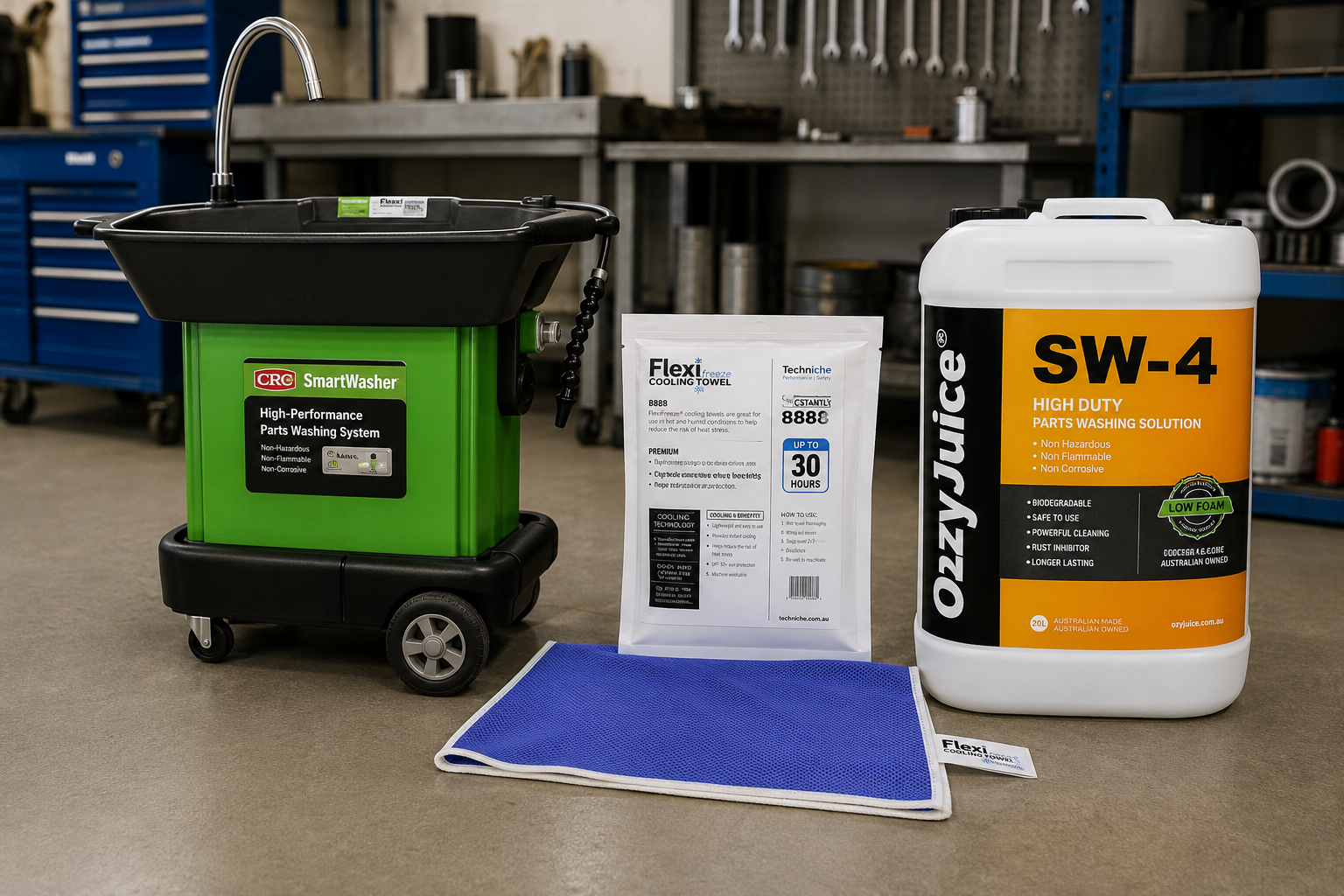 CRC SmartWasher Signature Parts Washer STARTER KIT SW-25 SW-4 FL-4