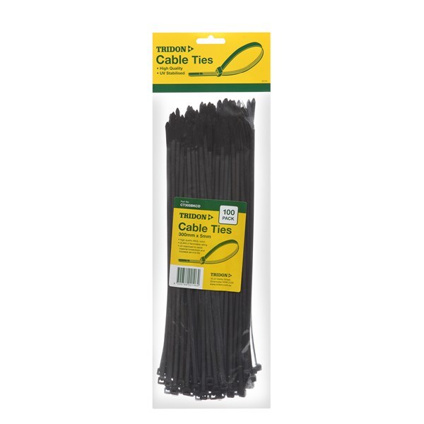 Cable Tie Tridon 300 x 4.8mm Pack 100 CT305