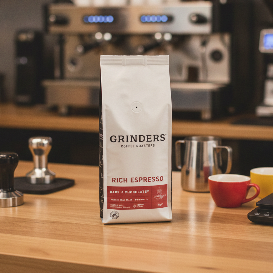 Coffee Beans Grinders Rich Espresso Medium Dark Roast 1kg