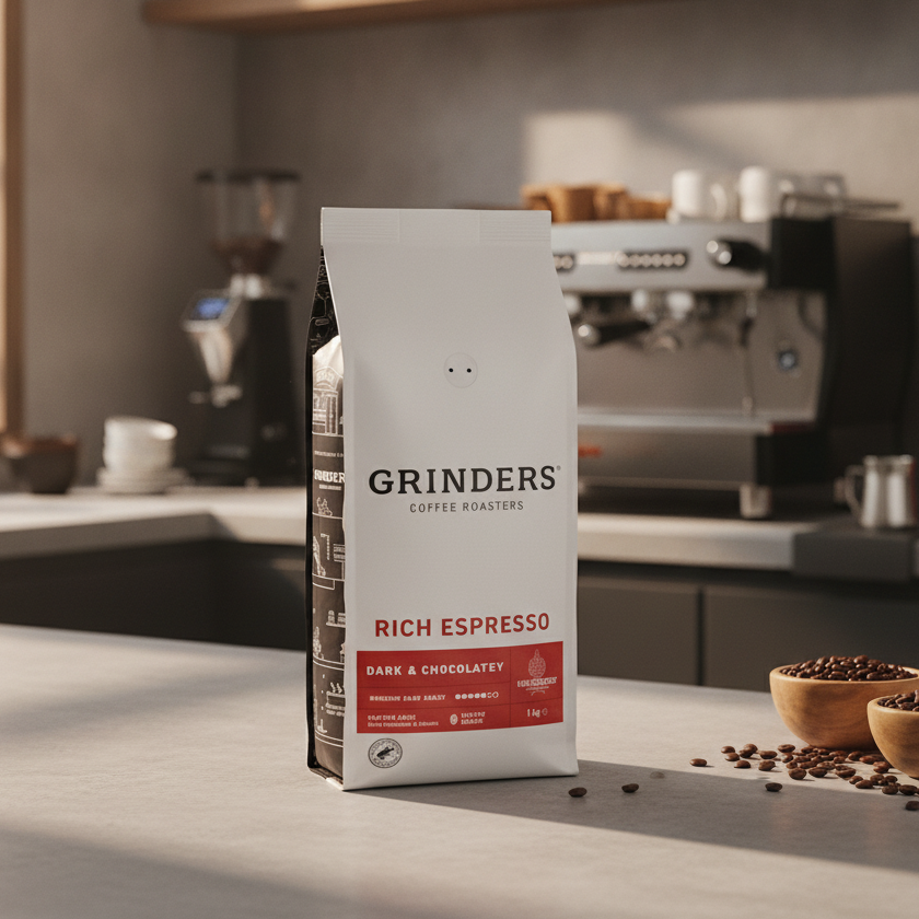 Coffee Beans Grinders Rich Espresso Medium Dark Roast 1kg