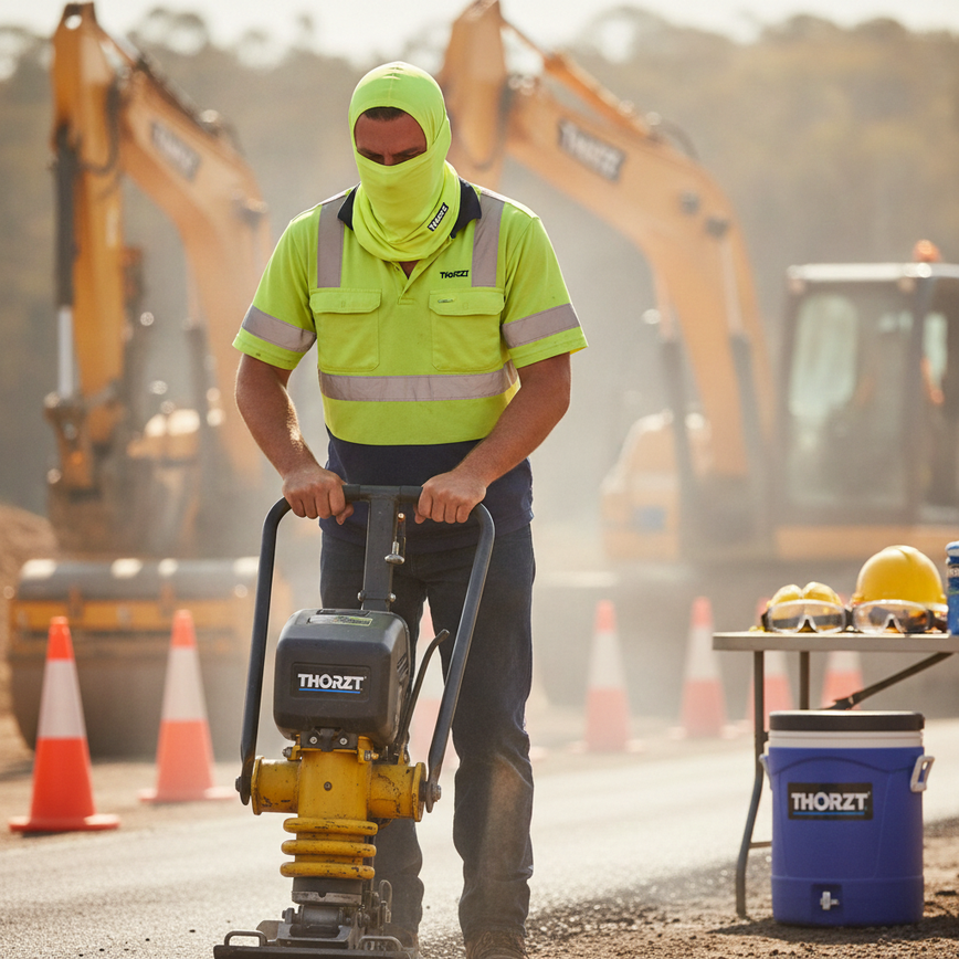 THORZT® Cooling Scarf | Hi Vis Yellow | CSHVY | Evaporative Cooling & UPF 50 Protection