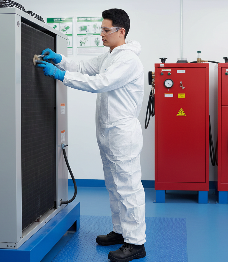 Disposable Coverall Ansell AlphaTec White M1800 | Supply Solutions Group