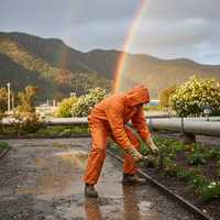 Orange Pro Choice Disposable Coveralls Barrier Tech SMS Style 5/6