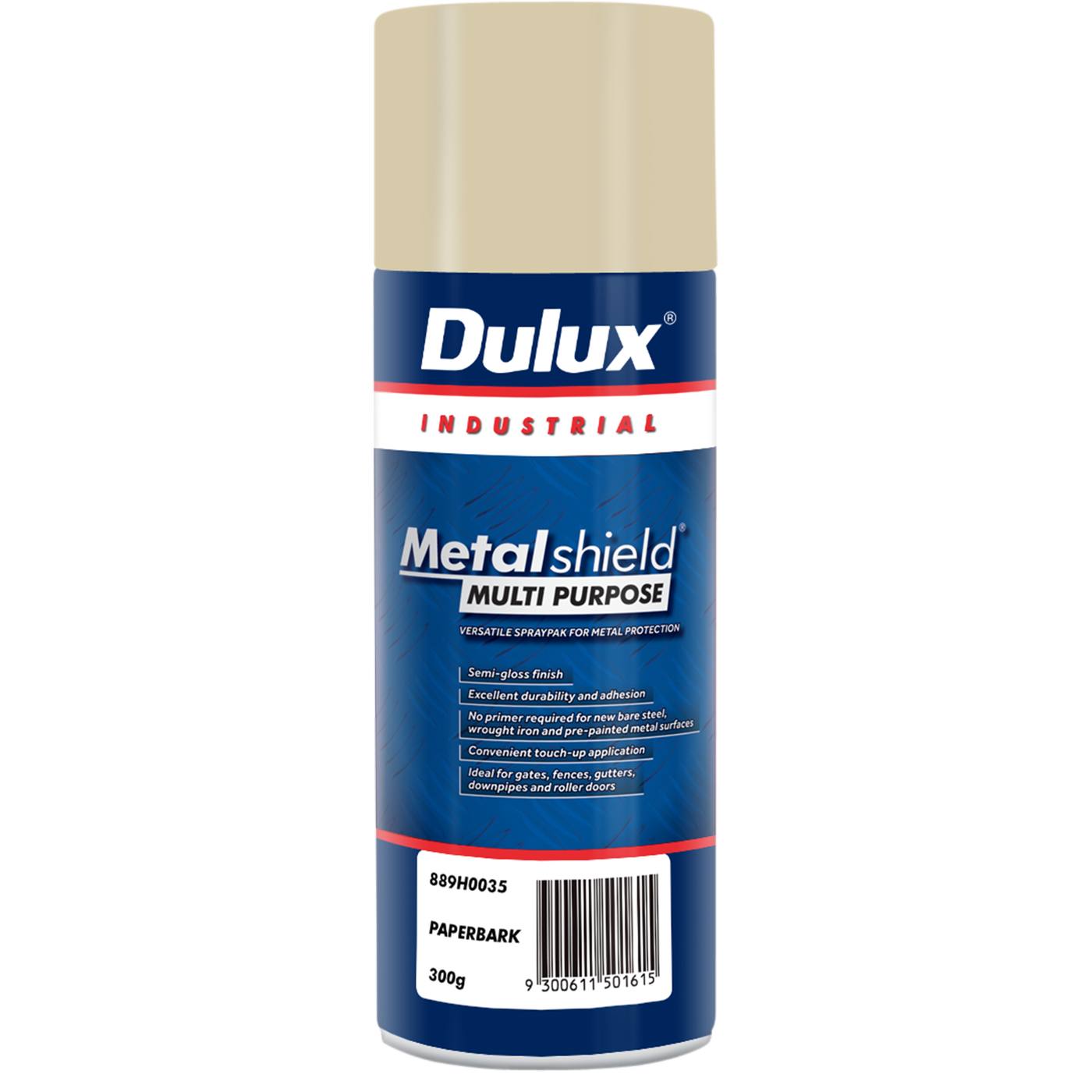 Dulux 300g Metalshield Multipurpose Spray Paint Paperbark