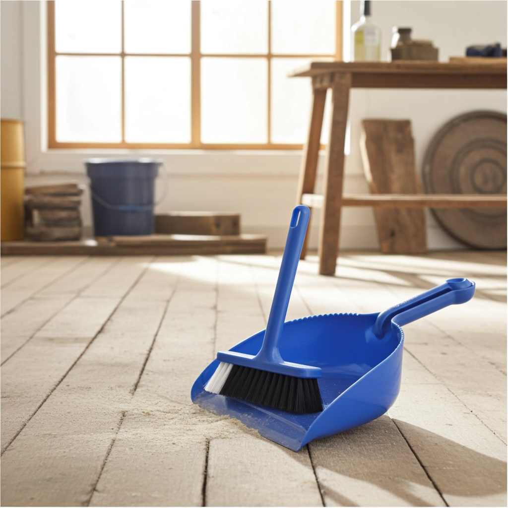 Dustpan And Brush Oates B-10207 Bannister Plastic Blue