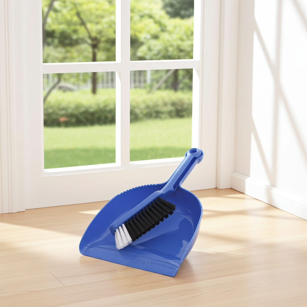 Dustpan And Brush Oates B-10207 Bannister Plastic Blue