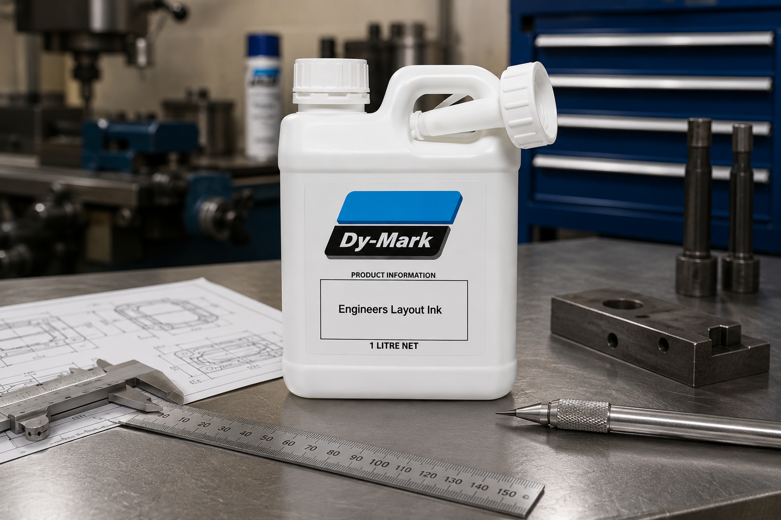 Dy-Mark Engineers Layout Ink Blue 1 Litre