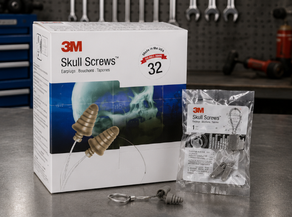 Earplugs 3M Next Skull Screws 27db CL5 Corded  P1301 120 Pairs per Box