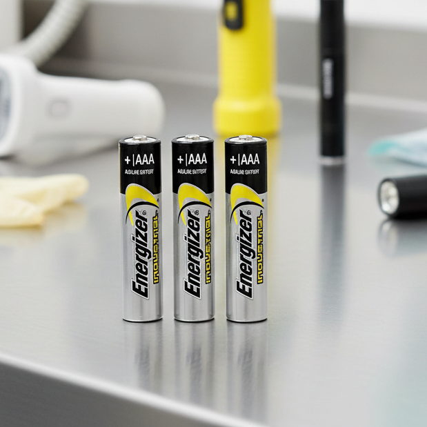 Energizer Industrial EN92 1.5V Alkaline AAA Battery Pack of 4