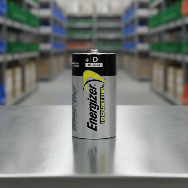 Energizer Industrial D Alkaline Battery – 1.5V | EN95 / LR20 | 10-Year Shelf Life | Single Battery | 18867789