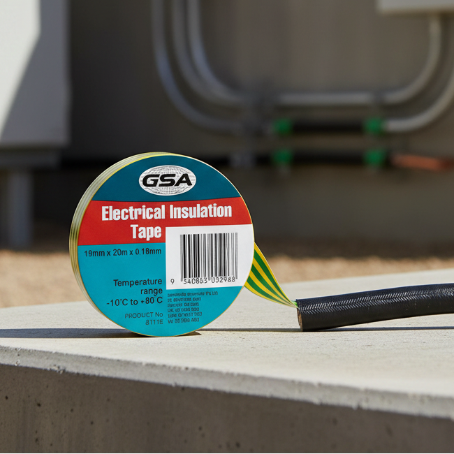 GSA Electrical Insulation Tape Earth – 0.18mm x 19mm x 20m – 8111E