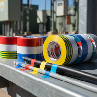 GSA Electrical Insulation Tape Rainbow – 0.18mm x 19mm x 20m – 8111RP