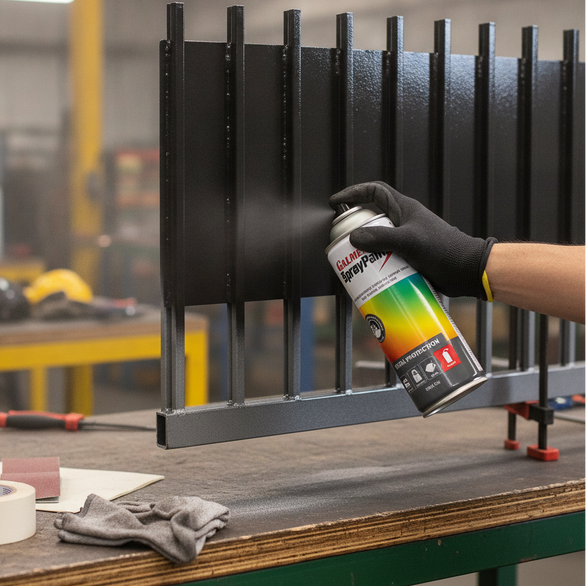 Galmet Spray Paint Enamel 350g, Black High Gloss GSPBLA350 Pack of 4 (Business Delivery Only)