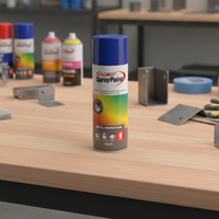 Galmet Spray Paint Enamel 350g, Ocean Blue Gloss GRPOBA350 Pack of 4 (Business Delivery Only)