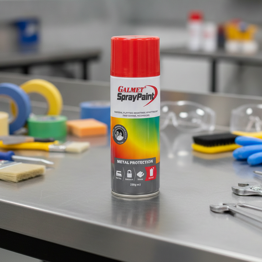 Galmet Spray Paint Enamel 350g, Signal Red GSPSRA350 Pack of 4 (Business Delivery Only)