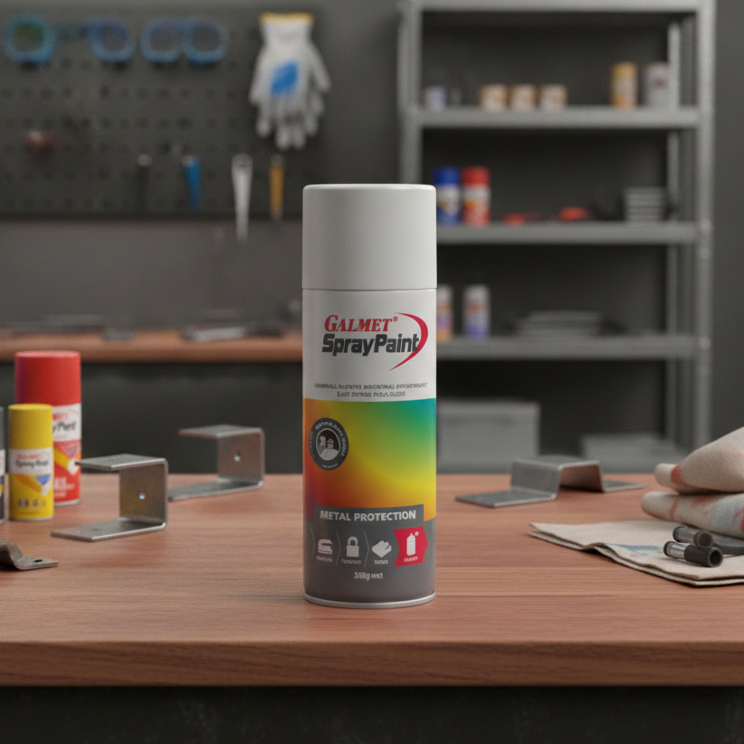 Galmet® Spray Paint Enamel 350g, White High Gloss GSPWA350 Pack of 4 (Business Delivery Only)