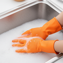 Grippaz Non-Slip Nitrile Disposable Gloves – Orange - Chemical Resistant & Touchscreen Compatible Box of 50