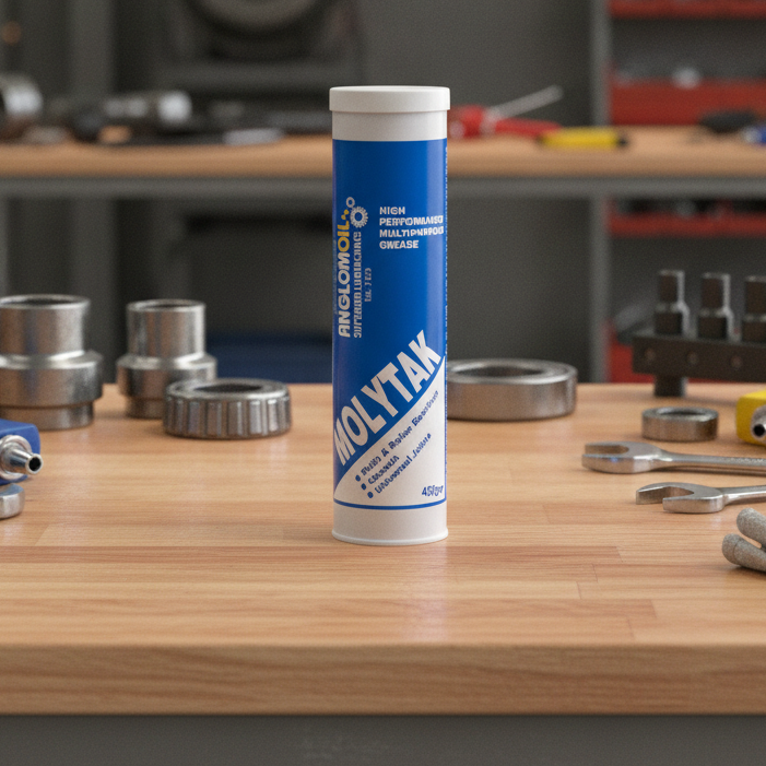 HIGH PERFORMANCE LUBRICANT GREASE - ANGLOMOIL MOLYTAK - 450G